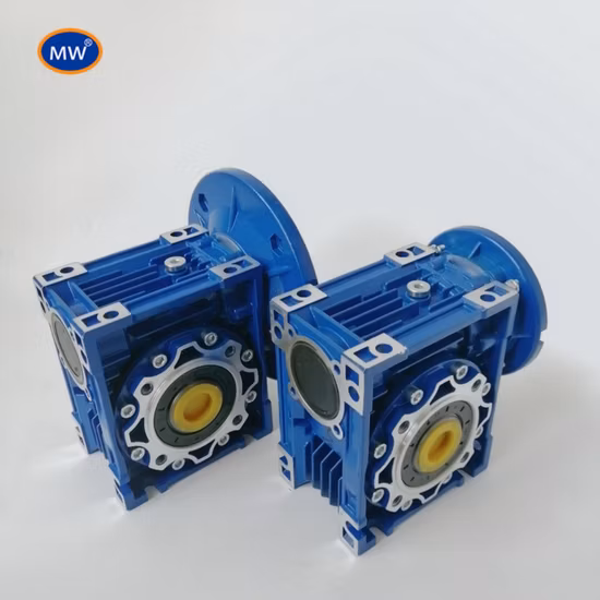 Reductores reductores de engranajes de cajas de engranajes helicoidales serie Nmrv con brida de entrada y salida