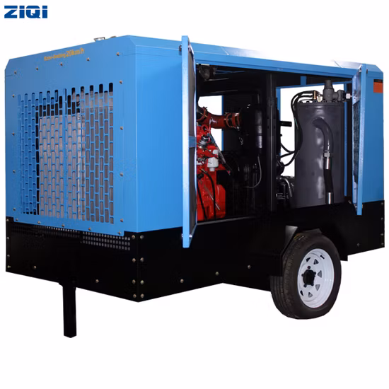 Compresor de aire diesel W3.2/7 Drive 7bar para martillo neumático
